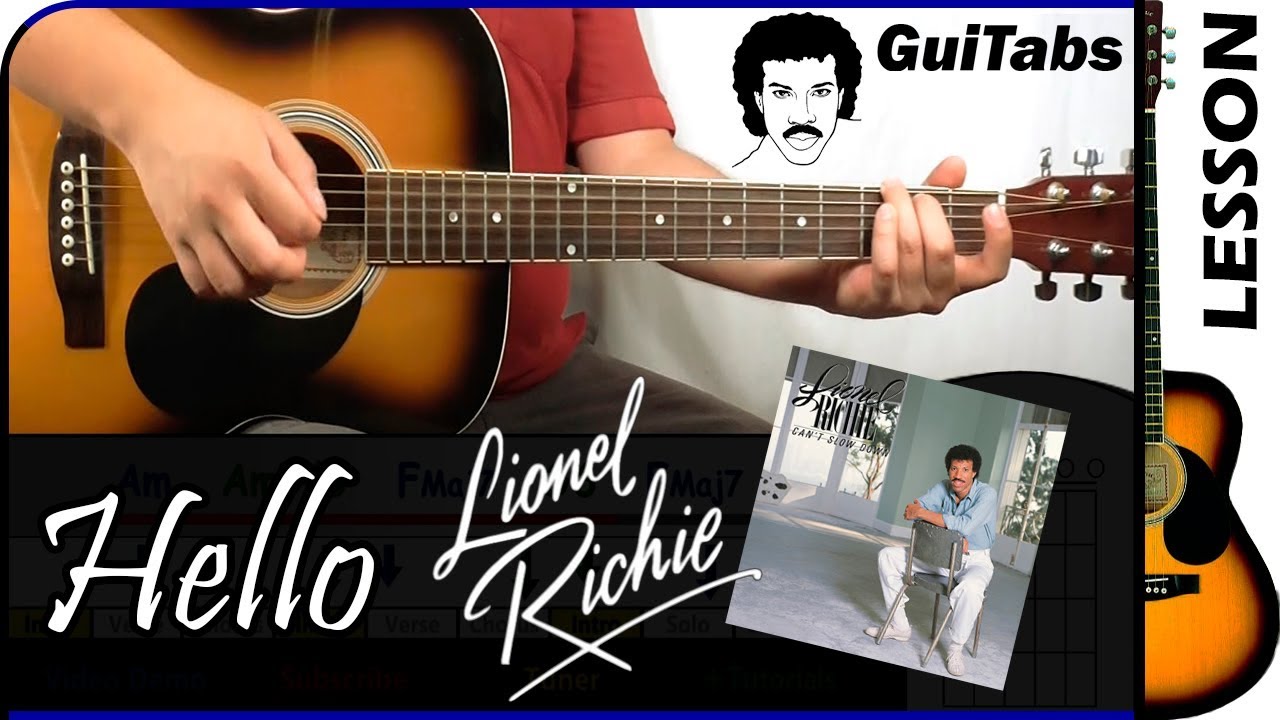 How to play HELLO 💘 - Lionel Richie / GUITAR Lesson 🎸 / GuiTabs N°130
