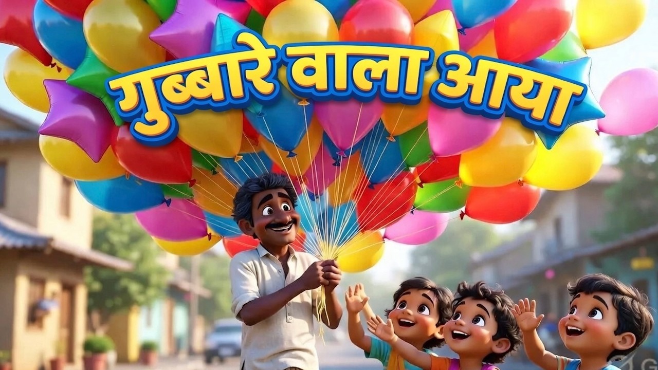 गुब्बारे वाला आया  | Gubbare Wala Aaya | Hindi Rhymes for Kids | Nursery Rhyme | Kids Songs in Hindi