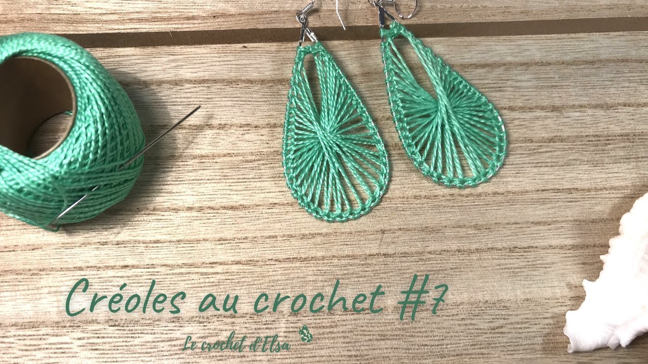 Comment faire des boucles d'oreilles au crochet - Les créoles # 7 🌞