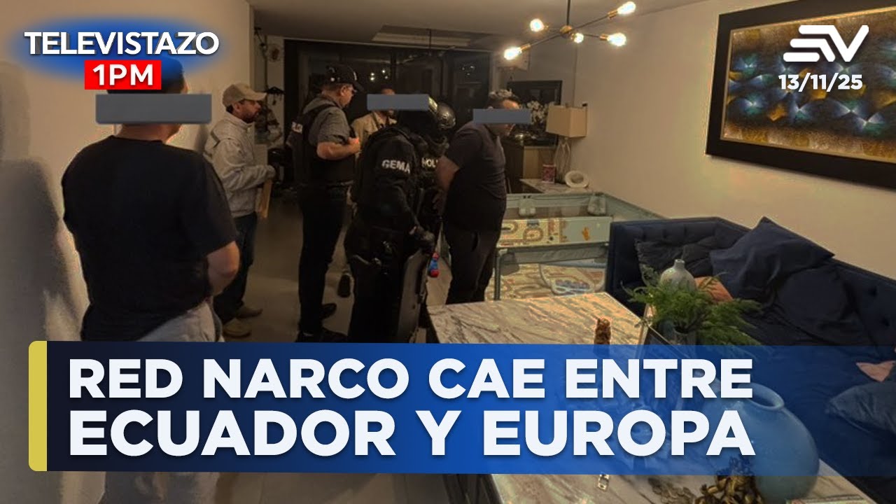 Operaci&oacute;n internacional desarticula red narco con 22 detenidos | Televistazo 1PM #ENVIVO🔴NOTICIAS EC
