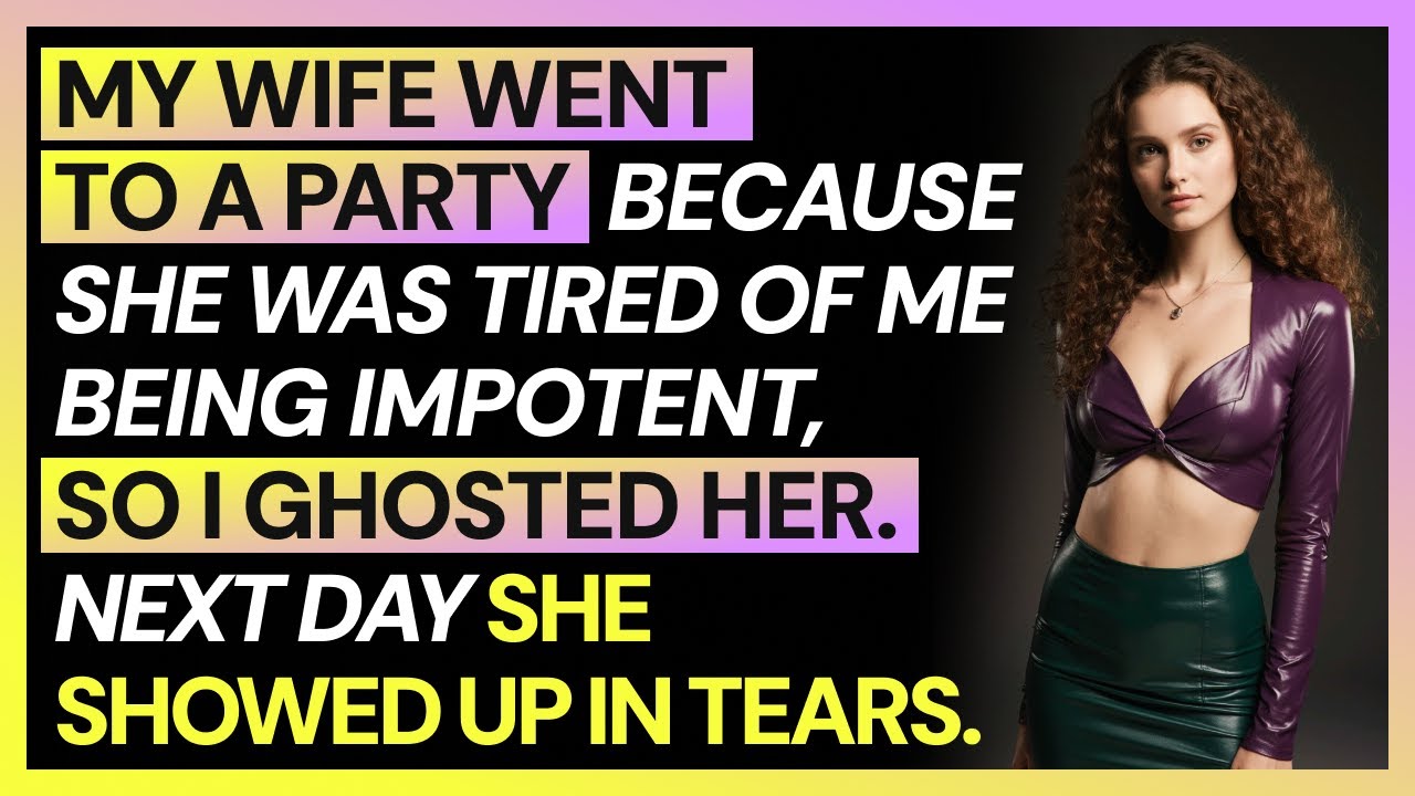 My Wife Went To A Party Because She Was Tired Of Me Being Impotent, So I Ghosted Her. Next Day She…