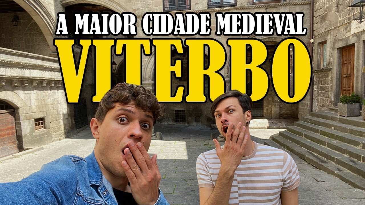 Rolê in VITERBO 🇮🇹 | A MAIOR CIDADE MEDIEVAL DA EUROPA FICA NA ITÁLIA! (Vlog de Viagem)