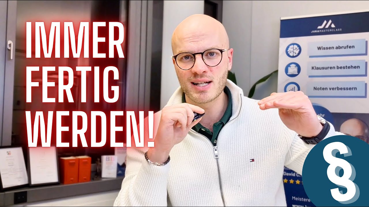 Wie du Zeitprobleme in Jura-Klausuren löst (3 Schritte für vollständige Klausuren)