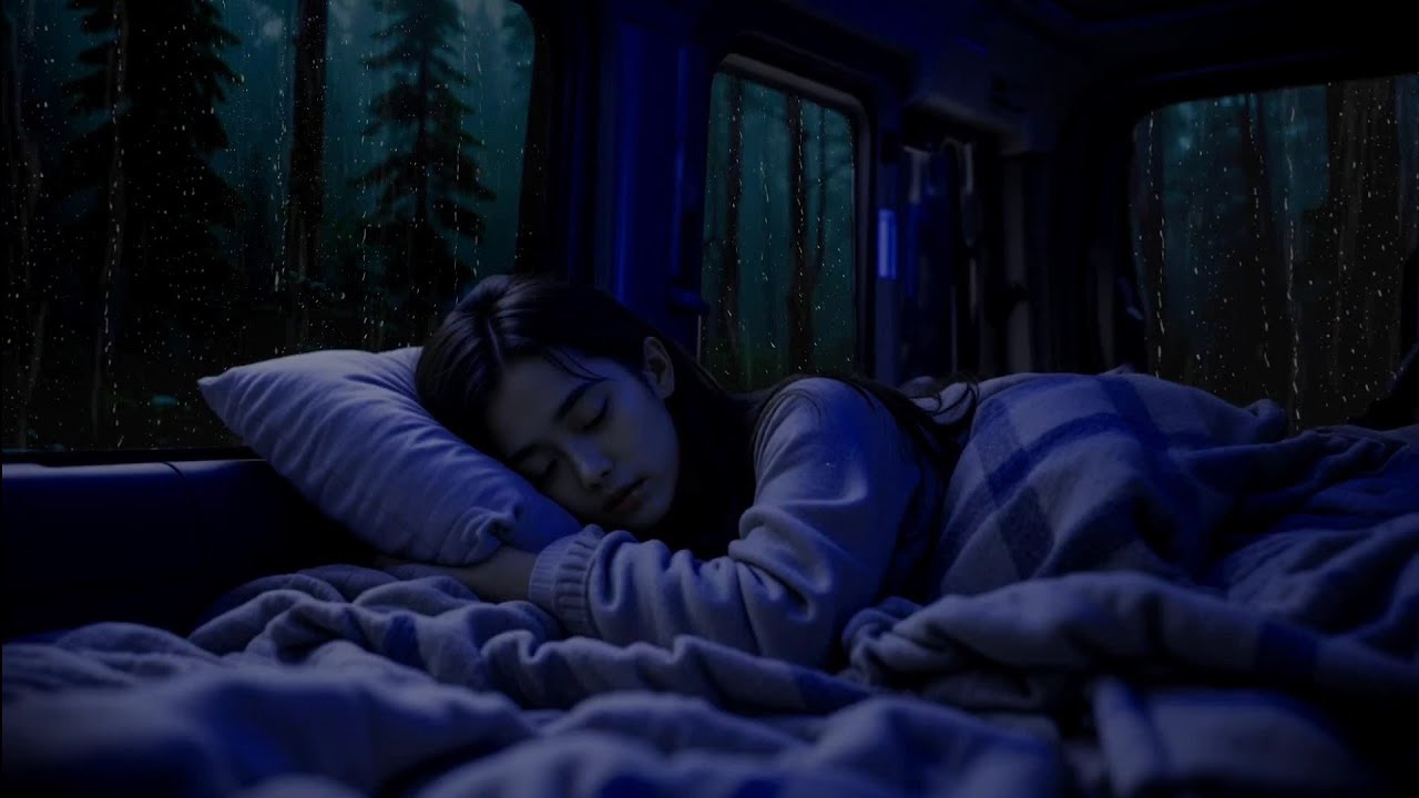 Cozy Fast Sleep Instantly !!! Heavy Rain in a Cozy Car | Sleep Sounds, Stress Relief - Relaxing Rain