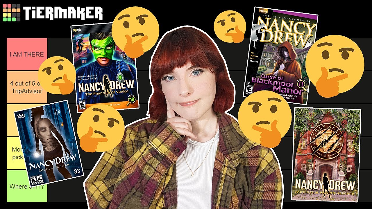 Ranking the settings of the Nancy Drew video games (tier list)🤔