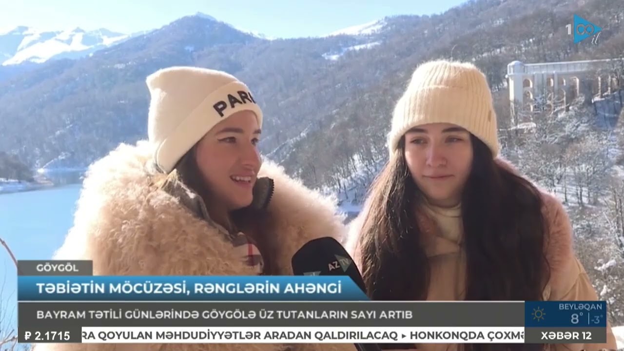 Turistlər Göygölün qarlı təbiətinə heyran qaldılar: onların diqqətini ən çox nələr çəkdi? - Aztv