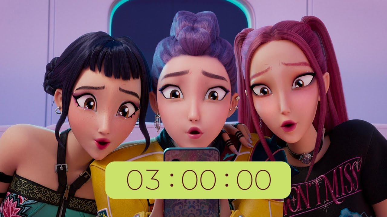 KPOP Demon Hunters - 3 minute timer - Huntrix countdown