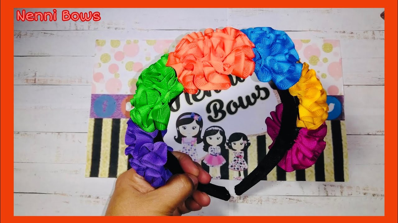Flor Mágica Original con  Listón Falla /Diadema Folklórica / Mexicana