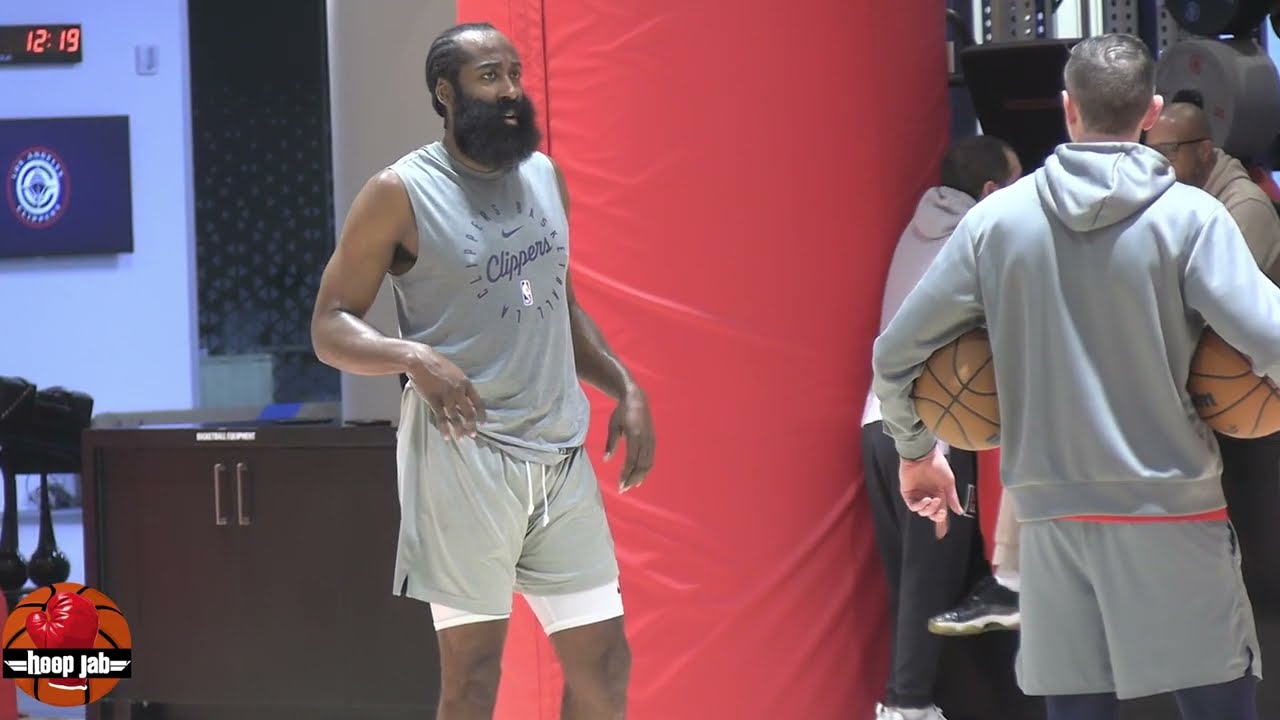 James Harden Shooting Workout At Clippers Practice 1-12-25 HoopJab NBA