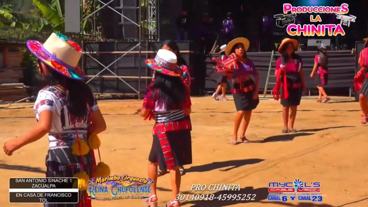 hermosas chicas de Chichicastenango  bailando con la música de Reina chupolense ￼