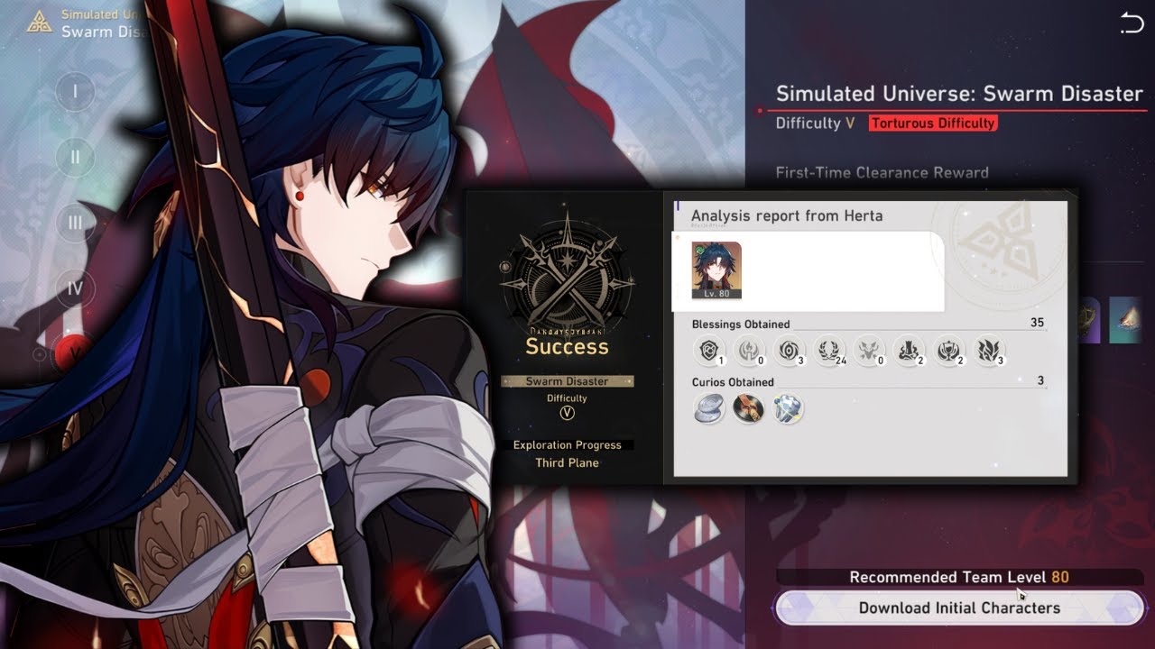 E0S1 Blade Solo Run Swarm Disaster Difficult 5