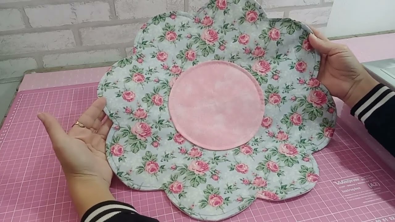 ✅️LUGAR AMERICANO FORMATO FLOR ,COM MOLDE BEM FÁCIL