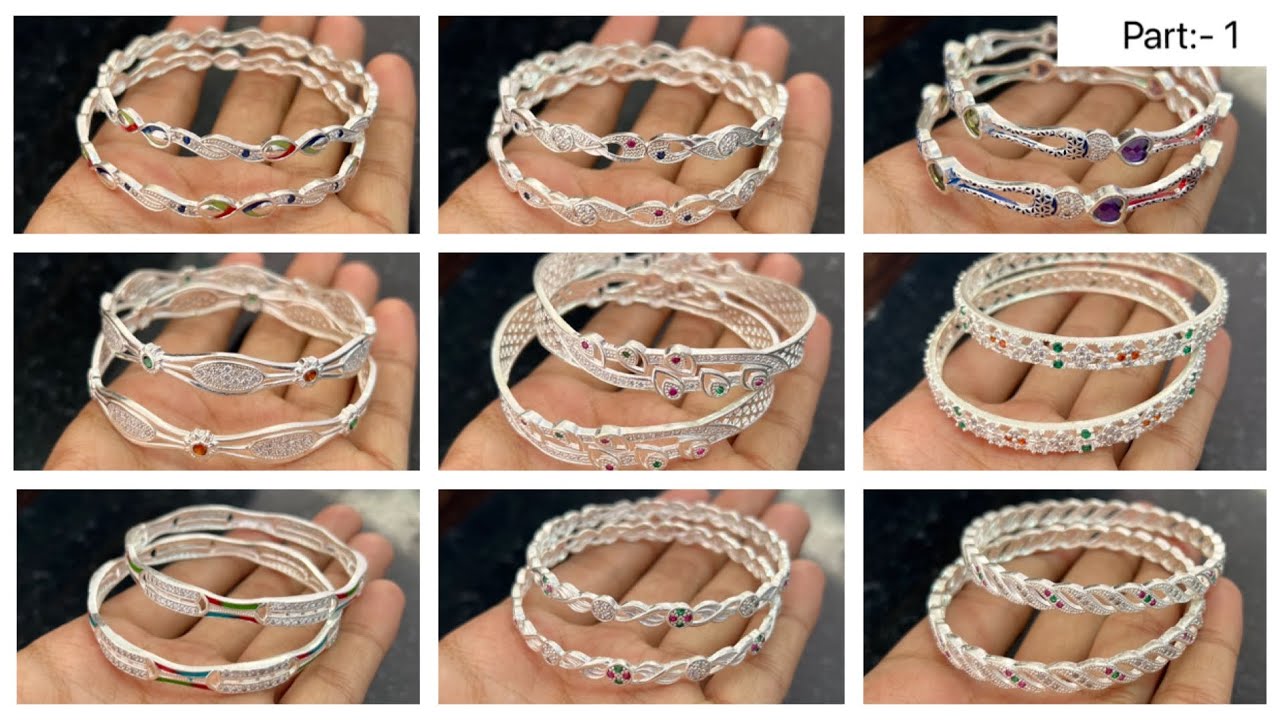 Silver Bangles Part:-1 💕 सस्ती, सुंदर, टिकाऊ चुड़िया 😍 7073962052 Whatspp For Order 