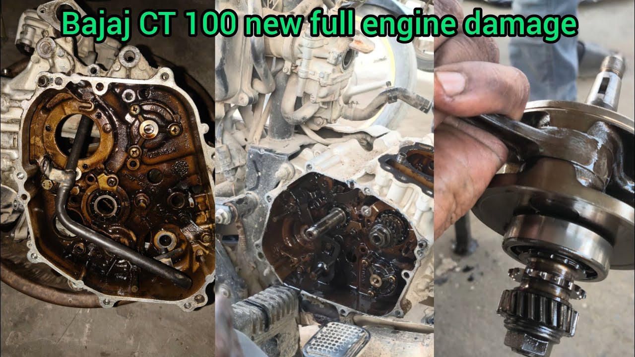 Bajaj CT 100 new BS4 ful engine work crank sound piston series #bike #scross #shorts #automobile⛽🏍️✅