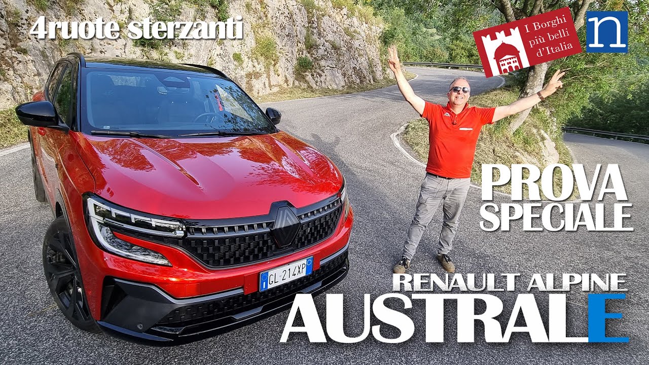 Renault AUSTRAL (ALPINE 4 ruote sterzanti) hybrid 2024, interni, motore, consumi, dimensioni come va