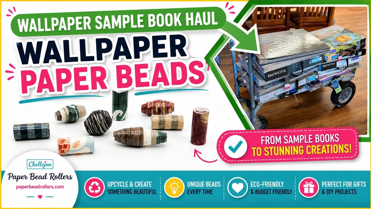 Wallpaper Sample Book Haul | Wallpaper Paper Beads
