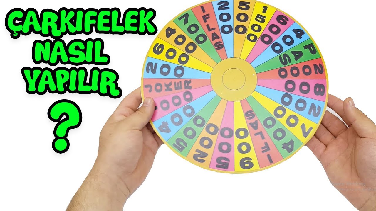 Stres Çarkı ile Çarkıfelek Nasıl Yapılır? Evde Çarkıfelek Oyunu için Çark Yapımı