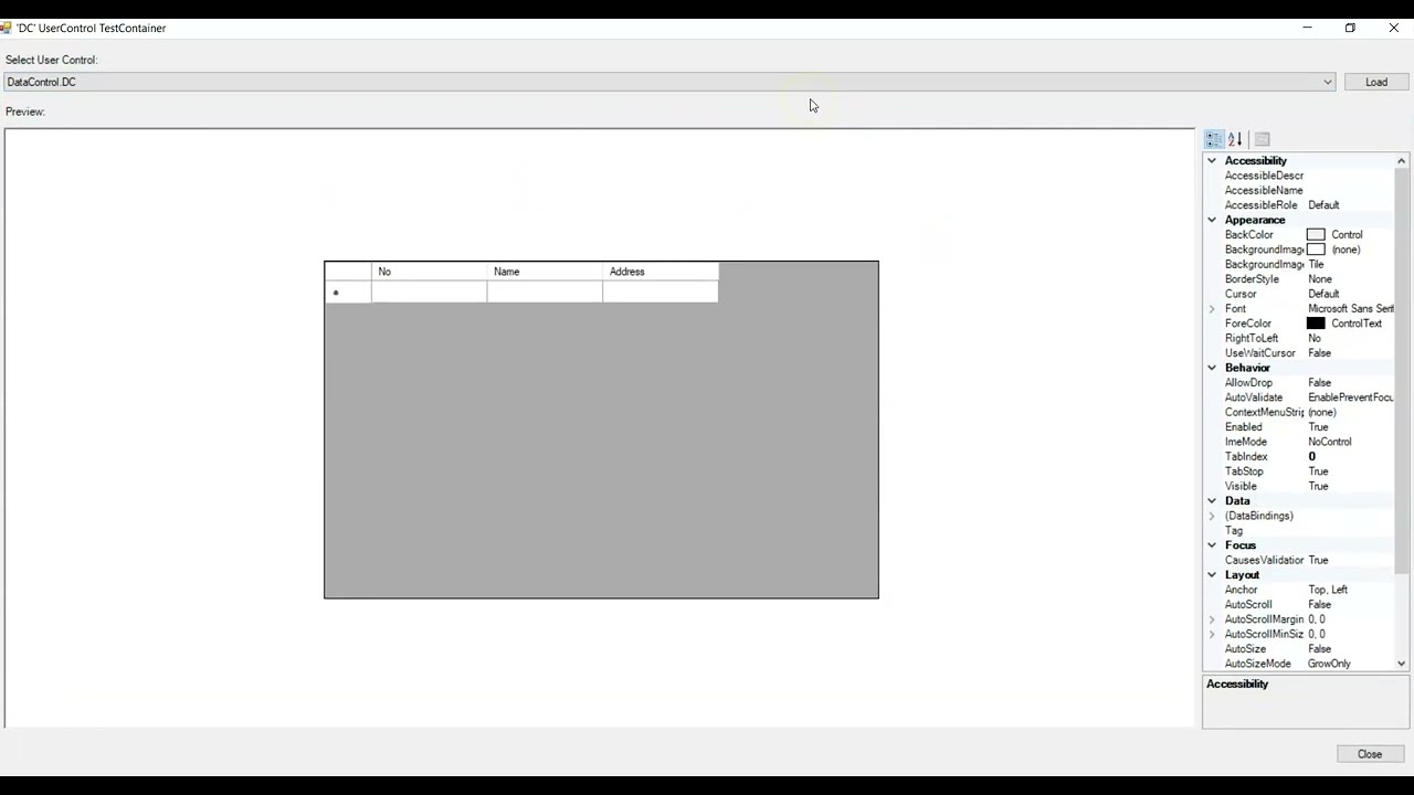 31.Learn WPF in small Steps:  Creating User Control using WinForm