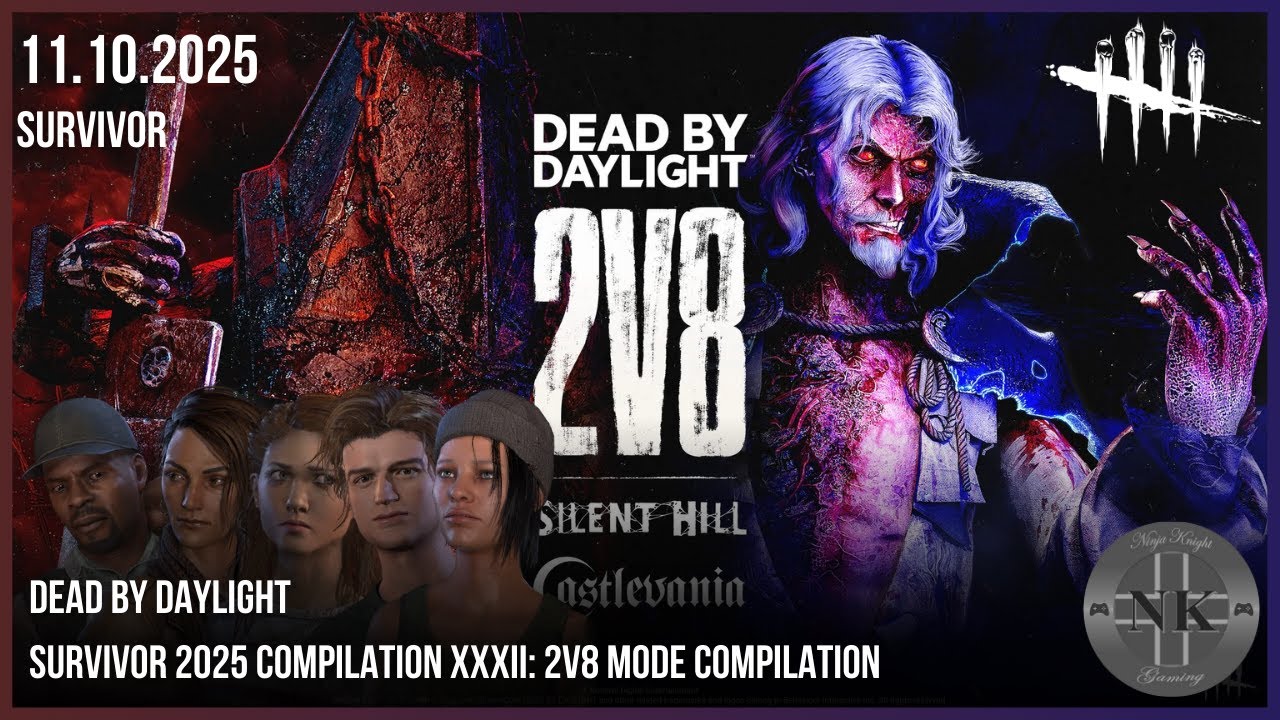 Dead by Daylight - Survivor 2025 Compilation XXXII: 2v8 Mode Compilation (Silent Hill X Castlevania)