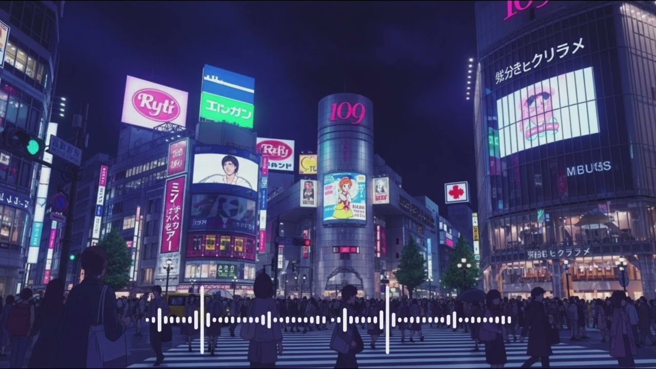 Anime Sacred Spot | Neon Shibuya Night Lofi 🌃