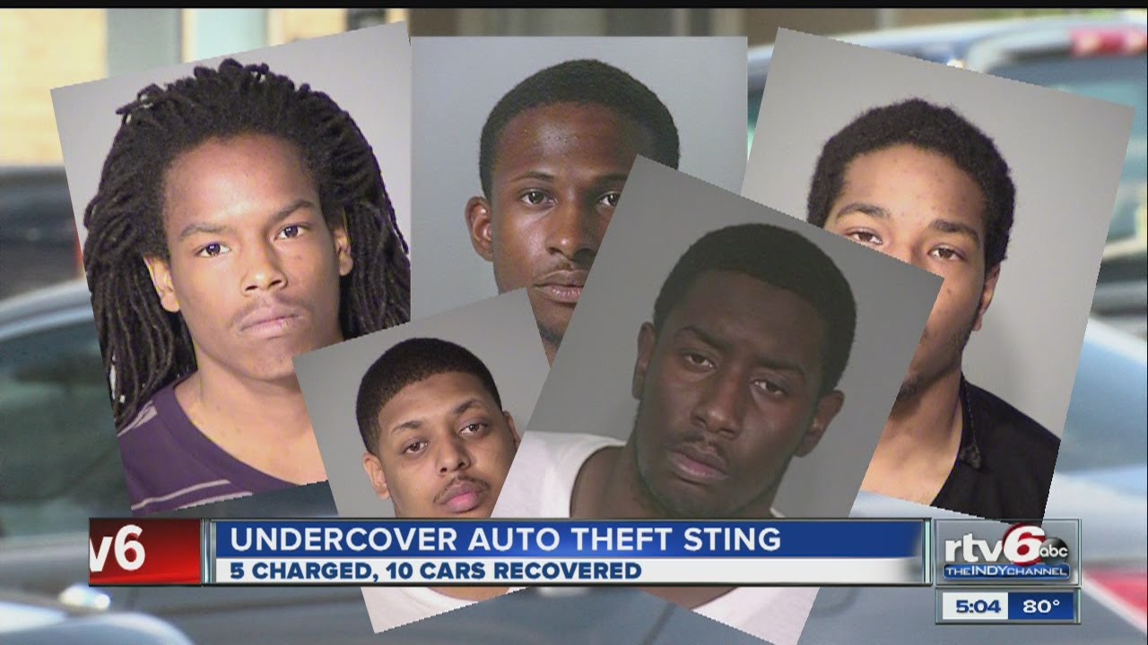 5 charged in undercover auto theft sting