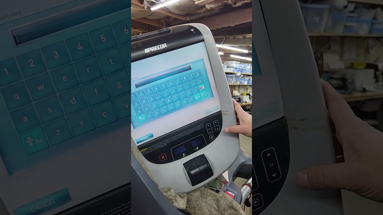 Precor P80 console touchscreen calibration
