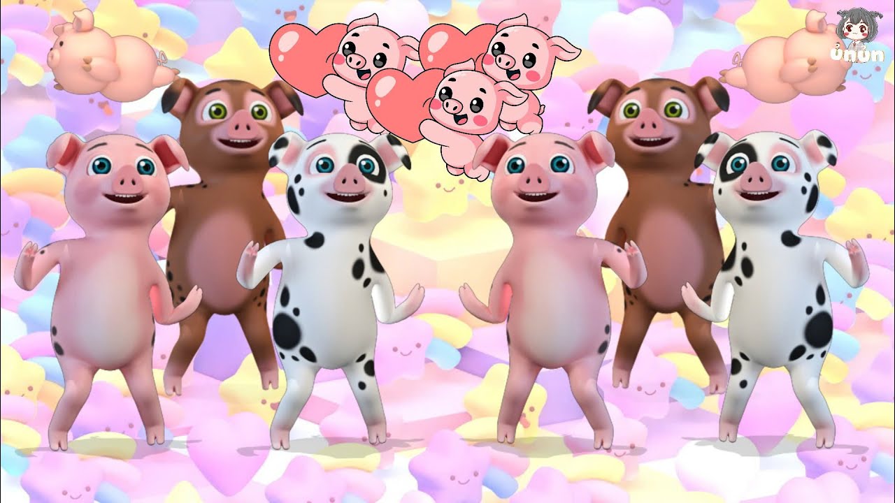 Heo Con &Uacute; Na &Uacute; Nần Đ&agrave;n Heo Con | Nhạc Hoạt H&igrave;nh Heo Nhảy S&ocirc;i Động | Pig Dance | Nhạc Hay Chất Lượng