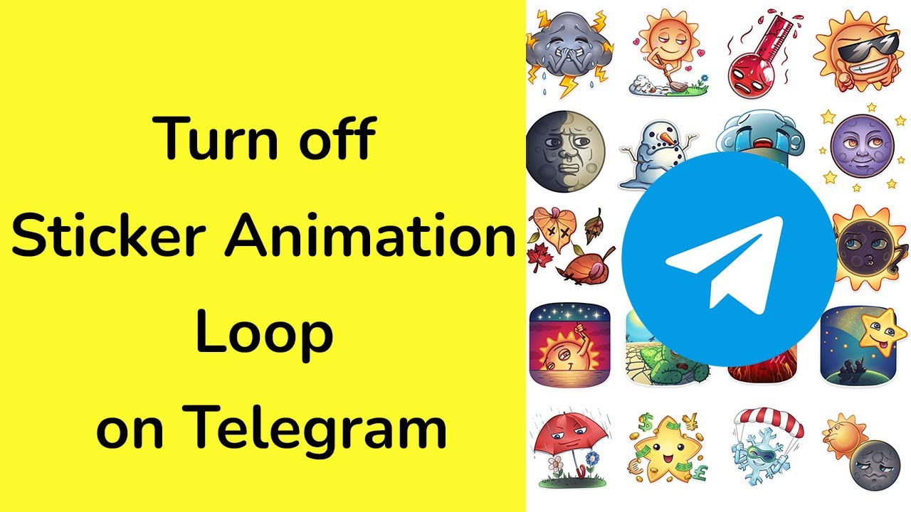 How to turn off loop animated stickers on Telegram app?