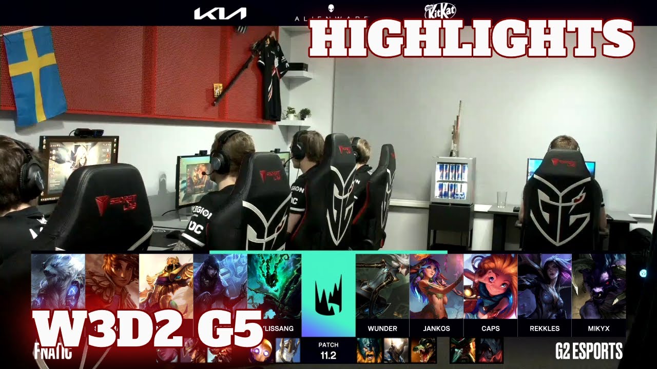 Fnatic vs G2 Esports - Highlights | Week 3 Day 2 S11 LEC Spring 2021 | FNC vs G2