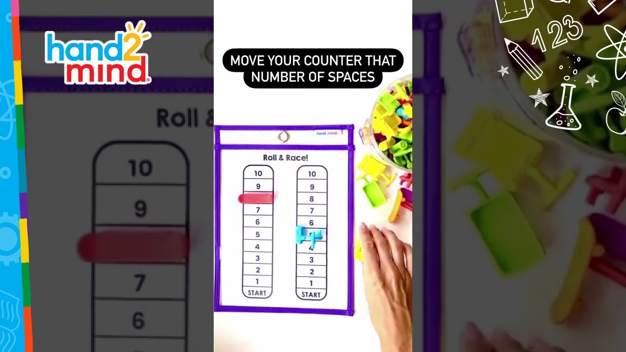 Roll & Count: Counting Dice Activity  #numberactivity #mathgame #gamesforkids
