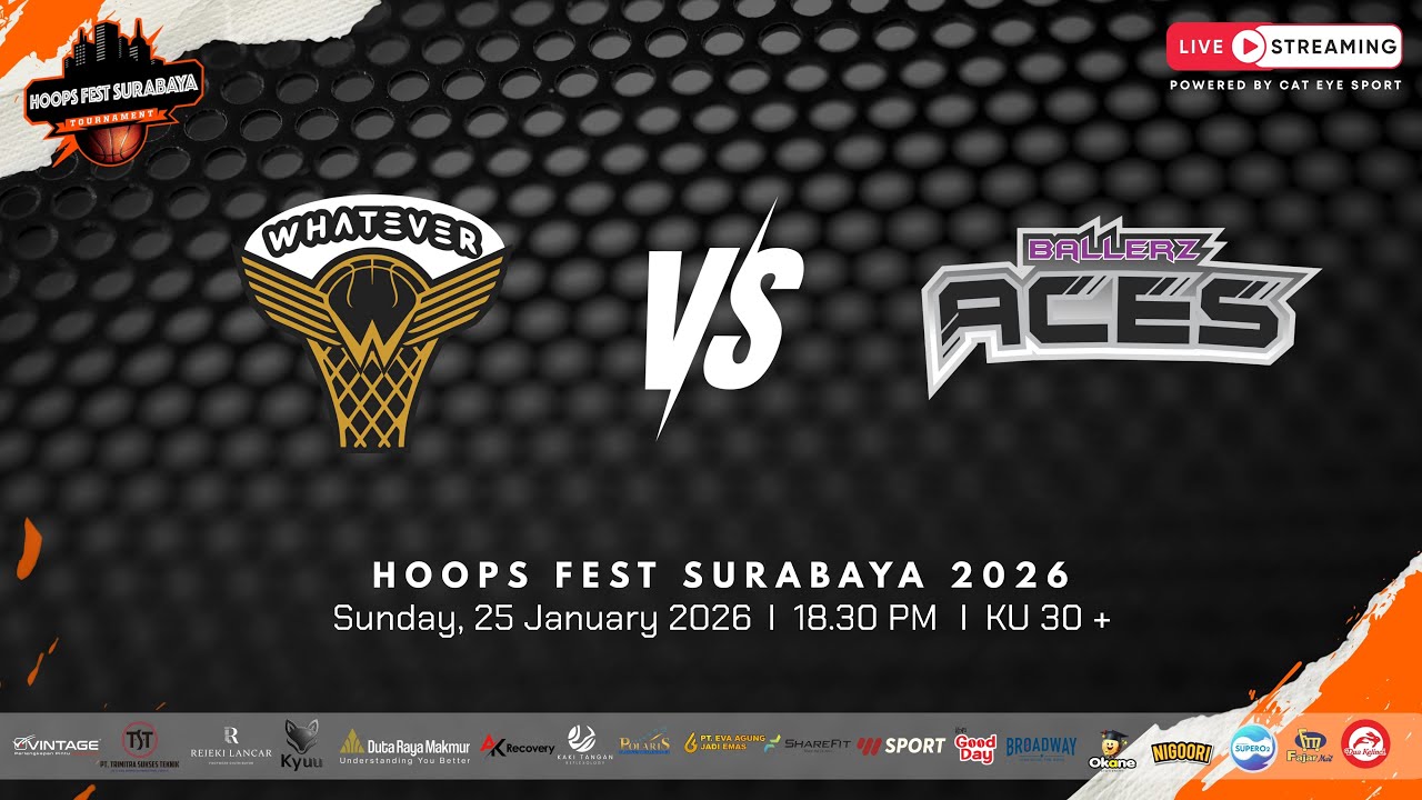 LAPANGAN A | WHATEVER VS ACES | KU 30 + | HOOPS FEST SURABAYA 2026