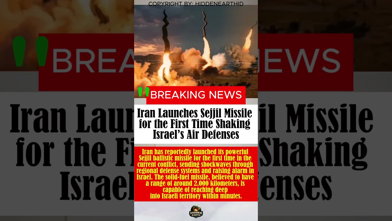 Iran Launches Sejjil Missile for the First Time Shaking Israel&rsquo;s Air Defenses