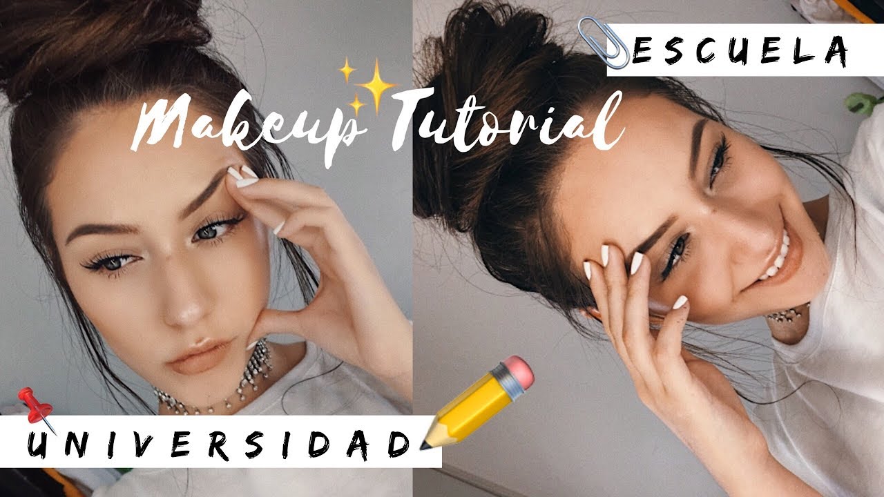 TUTORIAL FÁCIL PARA LA ESCUELA/UNIVERSIDAD!!! ✨| Melina Quiroga Makeup