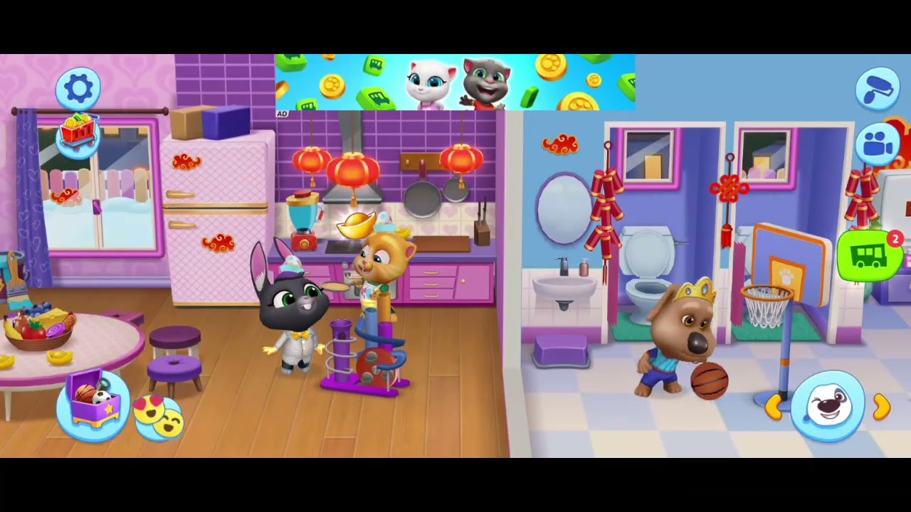 Talking Tom Aur Uske Doston Ka Naya Ghar! 🎮 | My Talking Tom Friends