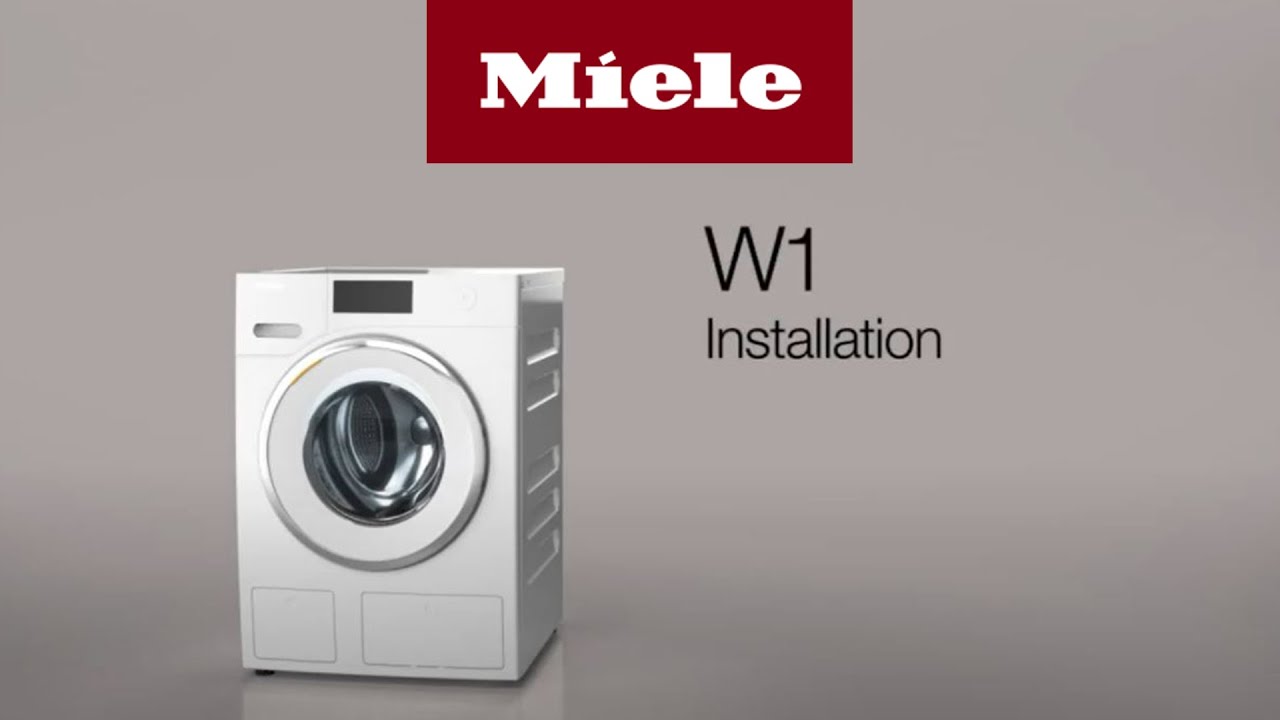 Waschmaschine W1: Installation I Miele