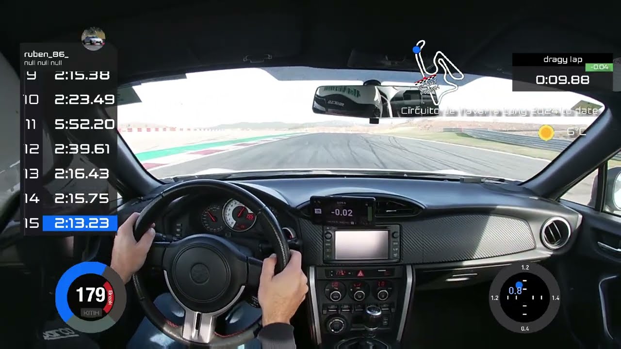 Toyota Gt86 Circuito de Navarra 2025 (trazado nuevo) vuelta 2.13.2