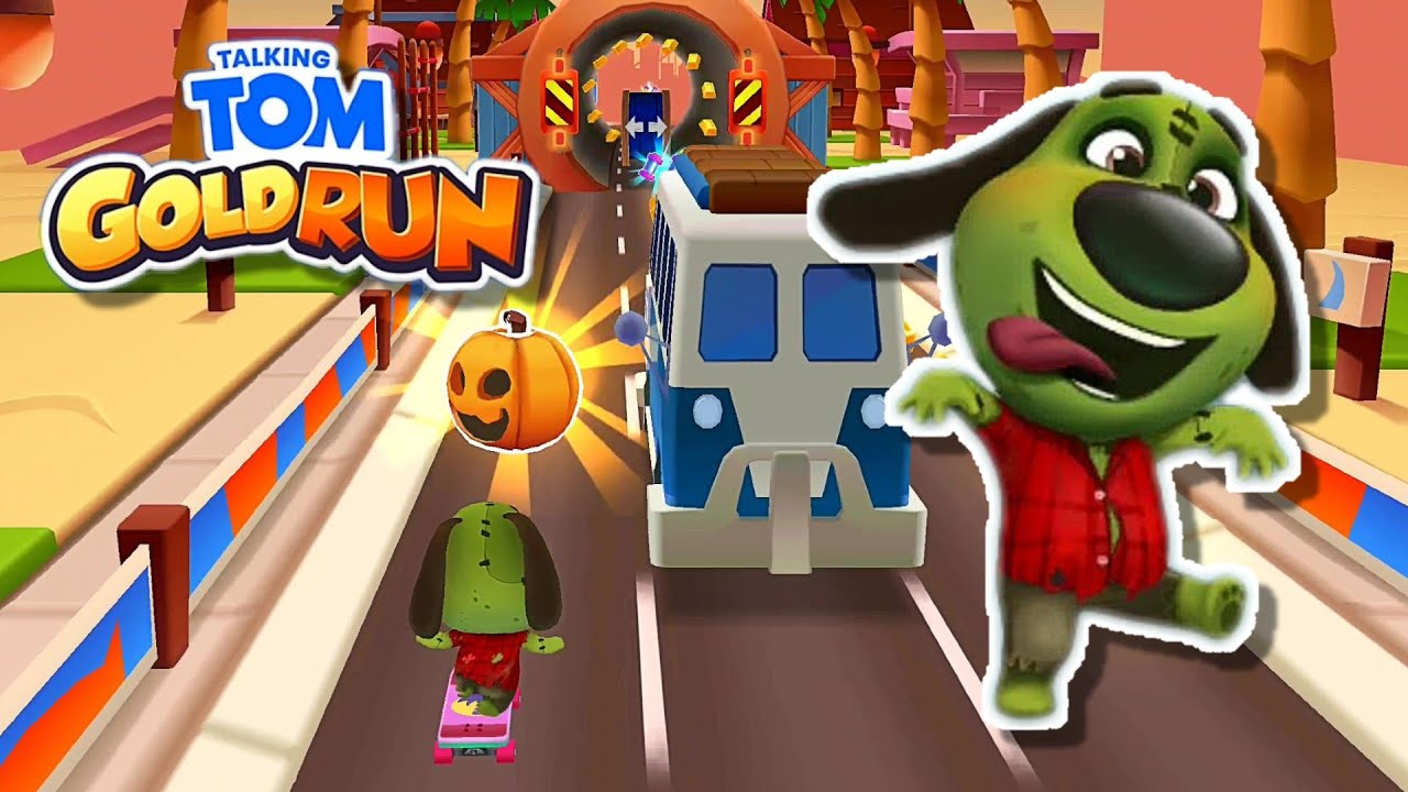 Talking Tom Gold Run Zombie Ben Unlocked by Lucky Cards Neon Rush Event in Skate World