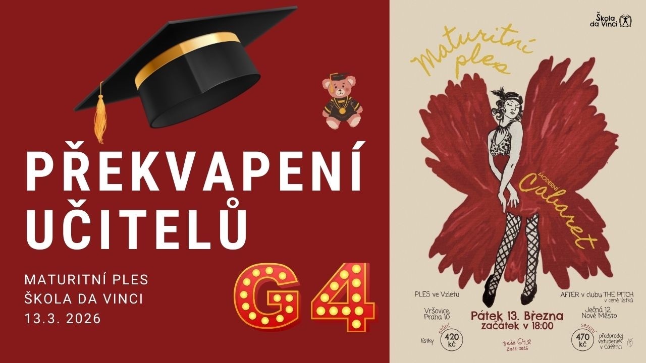 Maturnitní ples Škola Da Vinci | Překvapení učitelů | 13.3.2026