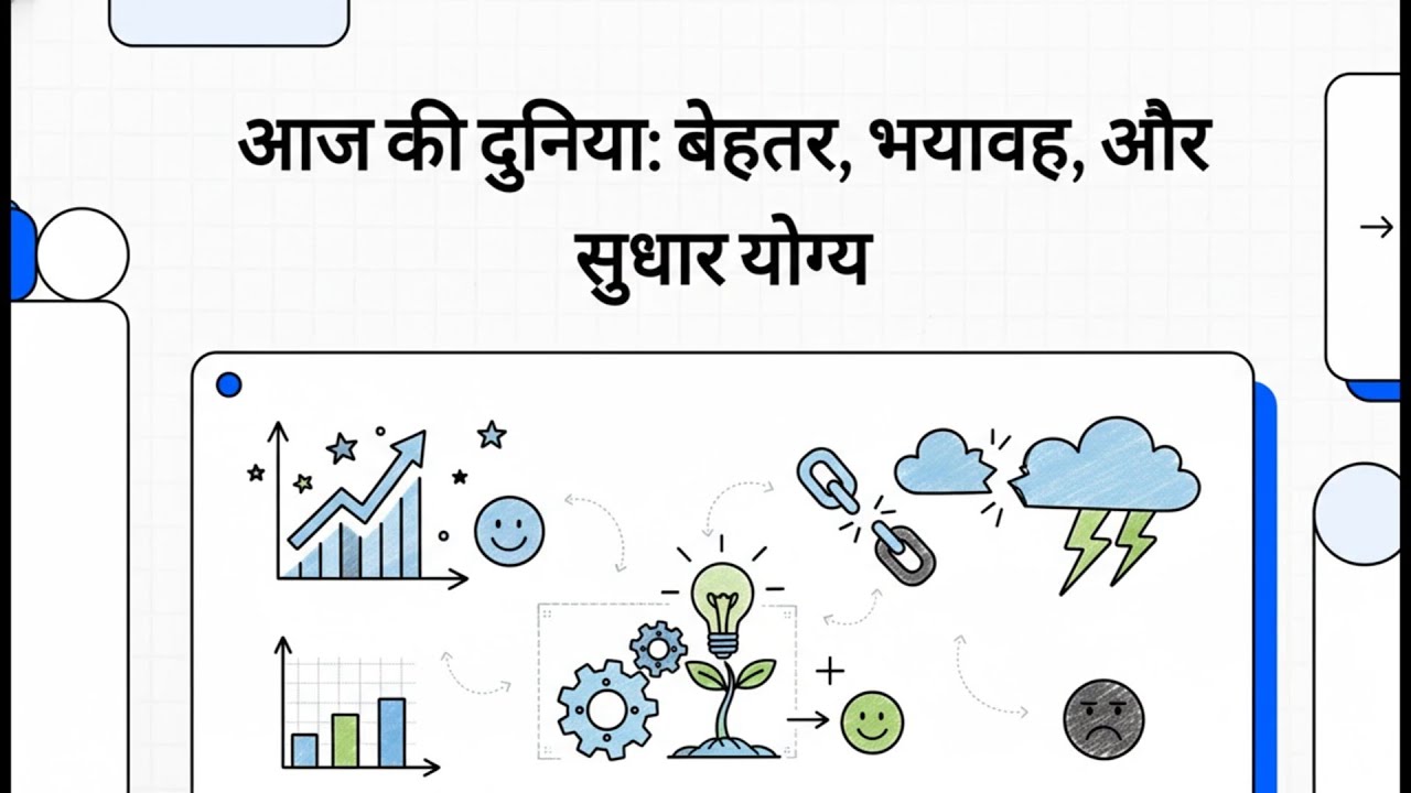 आज की दुनिया - बेहतर, भयावह या फिर सुधार योग्य #hindimotivation #knowledge #viralvideo 