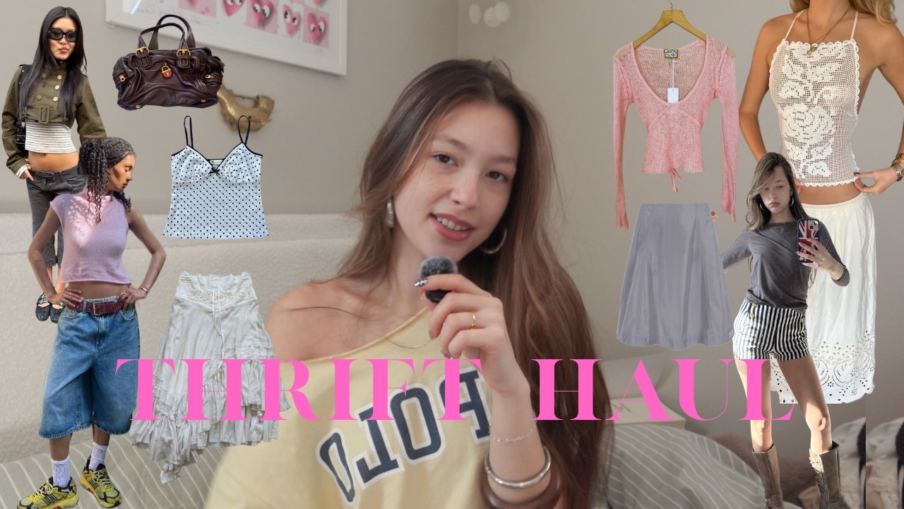 thrifted spring clothing haul + styling 🌷