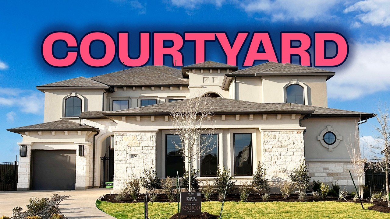 COURTYARD Home means BUSINESS | 4198 by PERRY Homes | Santa Rita Ranch | Liberty Hill TX | Austin