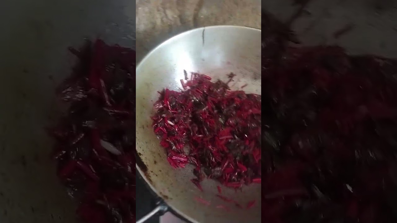 Aaj banaye lal wala sag 