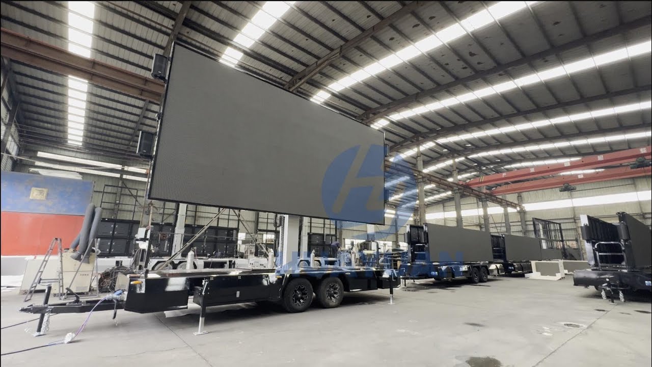 How to operate Mobile LED display screen trailer - LED screen trailer manufacturer HUAYUAN