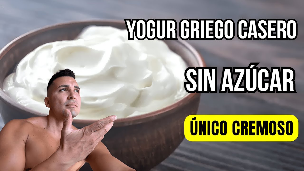 Cómo hacer Yogur Griego Casero Sin Azúcar Cremoso (secreto definitivo para que quede firme)