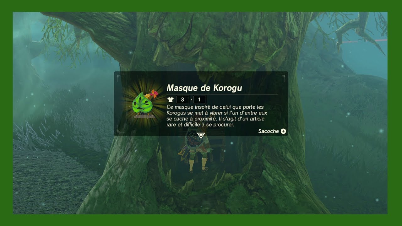 COMMENT TROUVER LE MASQUE KOROGU - ZELDA BREATH OF THE WILD