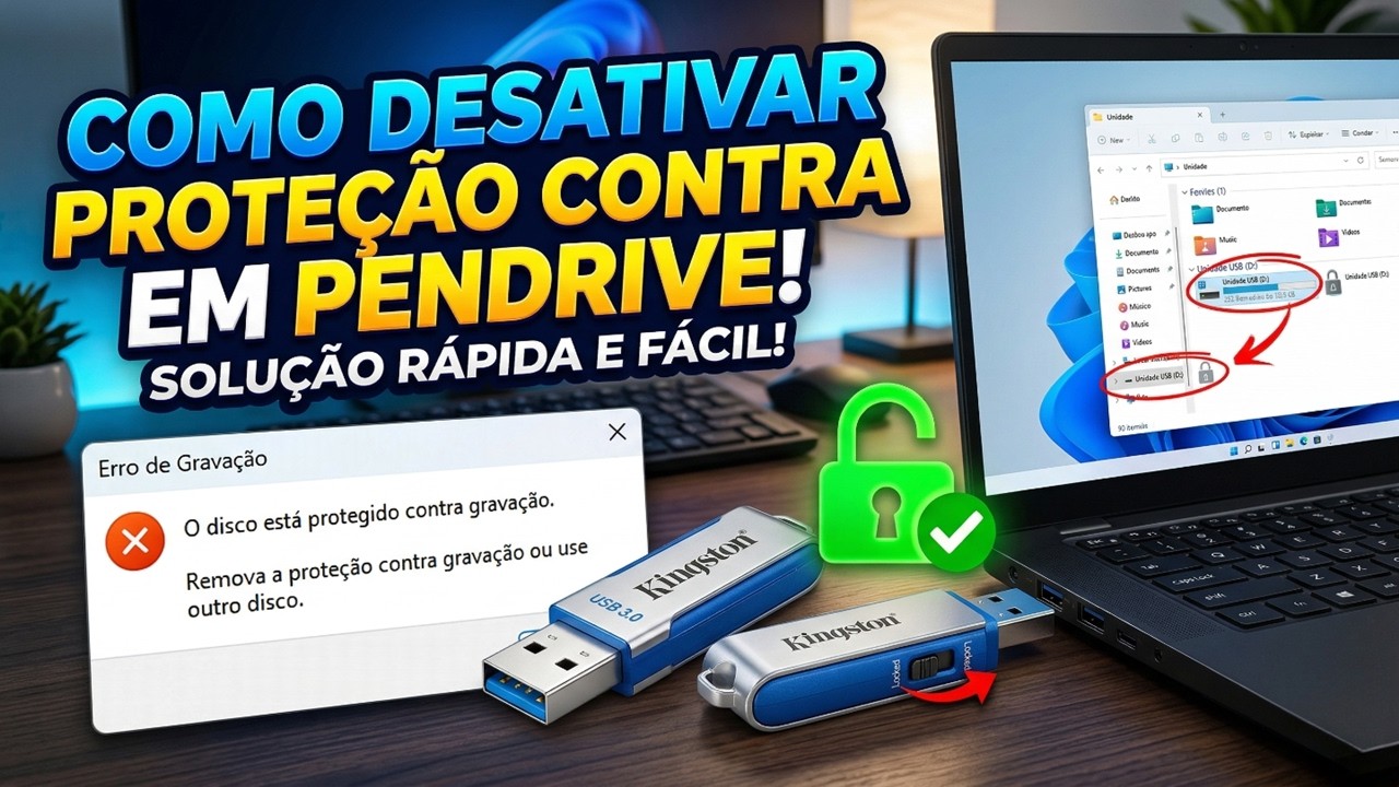 Como Desabilitar Prote&ccedil;&atilde;o Contra Grava&ccedil;&atilde;o de Pendrive Pelo Computador