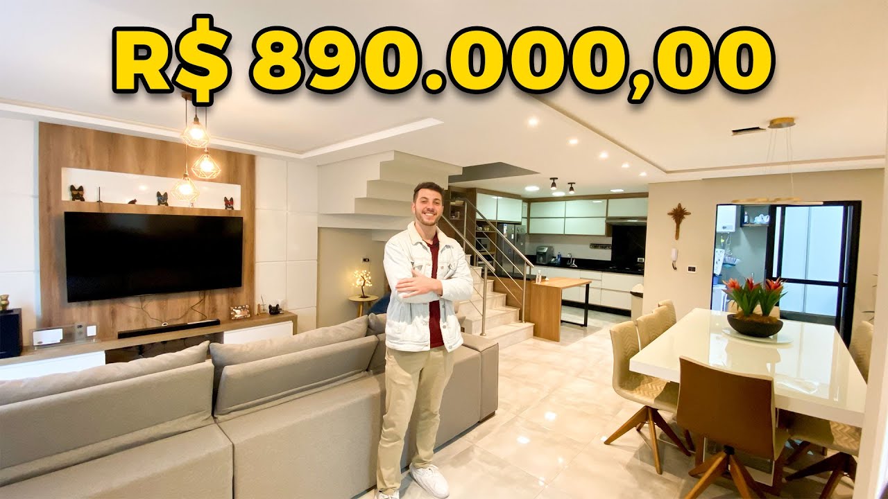SOBRADO À VENDA DE 199m² NO BAIRRO HAUER EM CURITIBA, COM 4 QUARTOS, 1 SUÍTE POR APENAS 💰R$ 890.000
