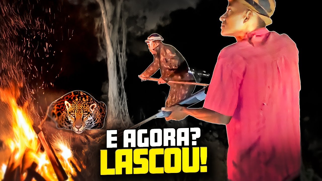 A ONÇA APARECEU A NOITE NO ACAMPAMENTO PARA GALO CEGO E BETO TIZIU 🤣🤣 | GALO CEGO