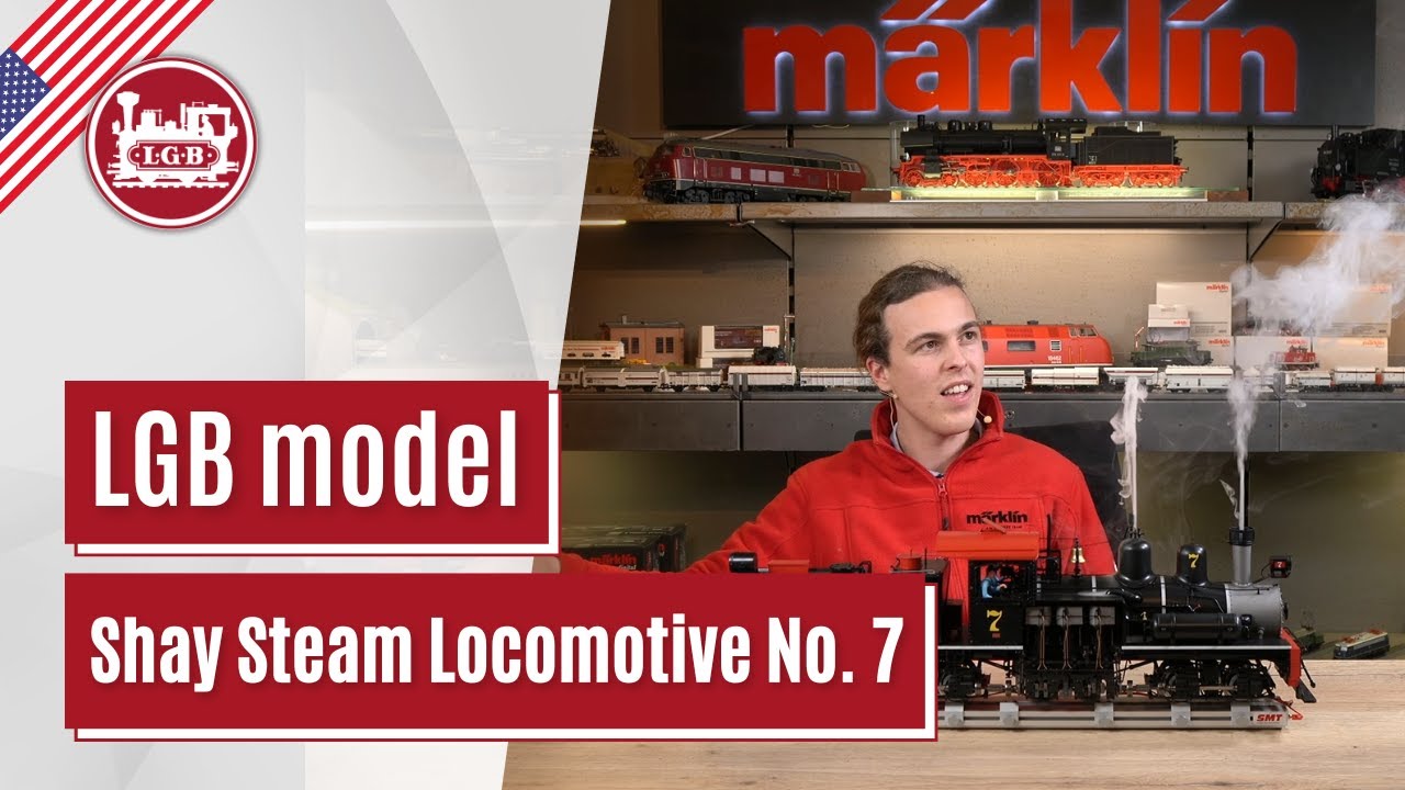 EN 🗣 LGB model | RC & BT RR Shay Steam Locomotive No. 7 | 26701