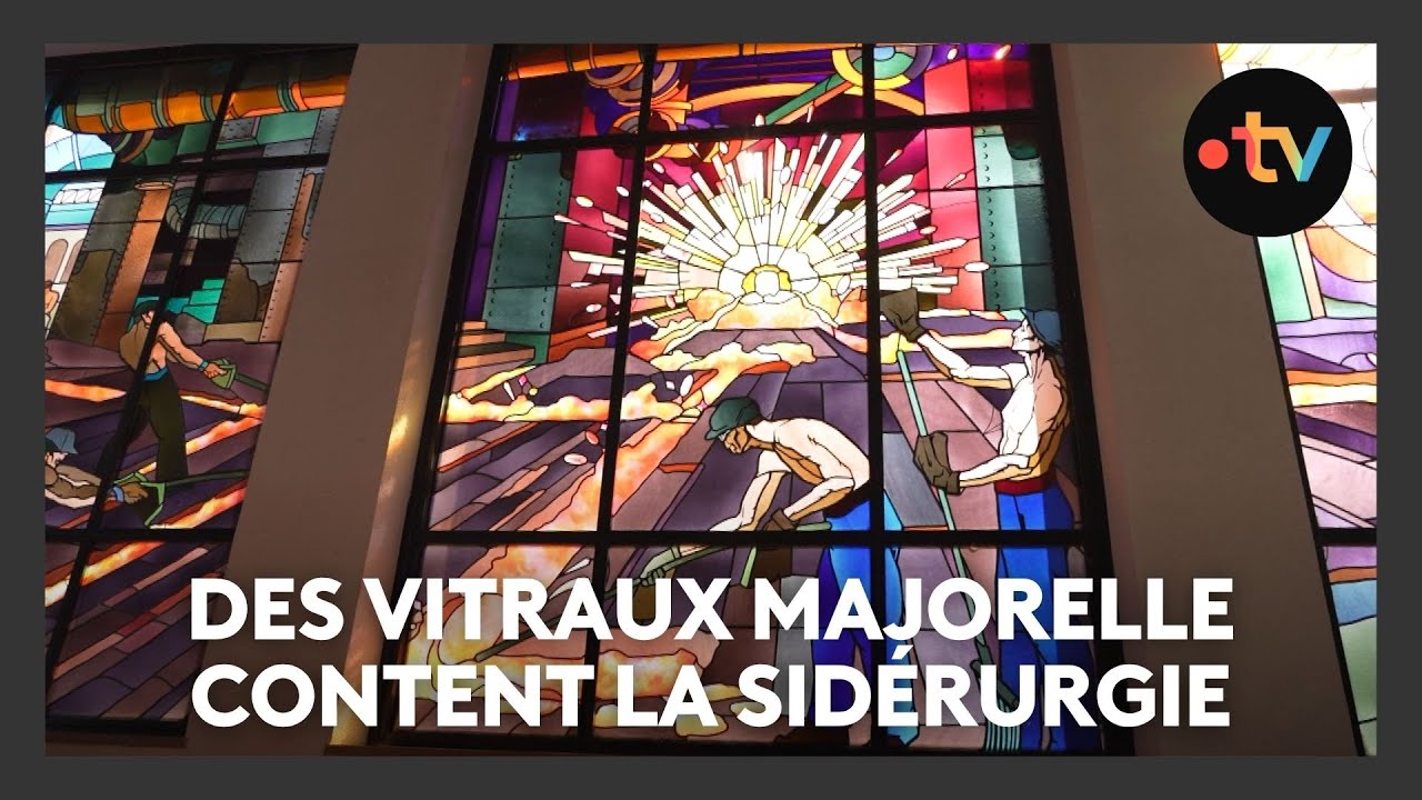 La m&eacute;moire sid&eacute;rurgique en vitraux &agrave; Longwy